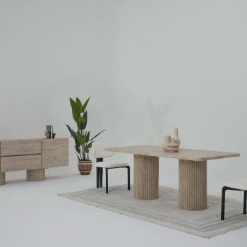 Traverten Yemek Odas...